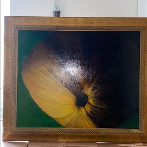Yellow flower oil painting